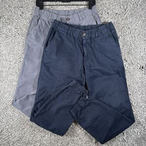 Bear Bottom Jogger Pants Bundle of Two Men's Size Medium Blue Gray Elastic Waist
